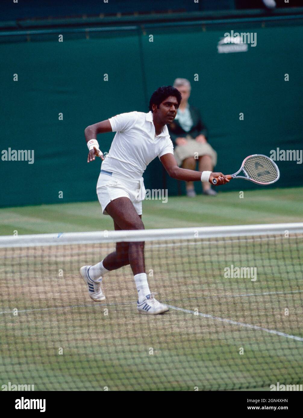 Il tennista indiano Vijay Amritraj, 1980 Foto Stock