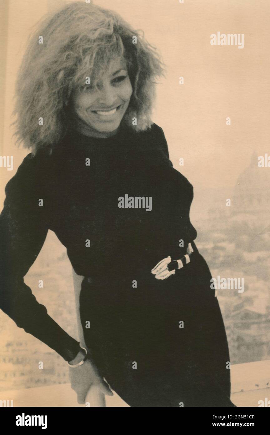 Musicista americano Tina Turner, 1989 Foto Stock