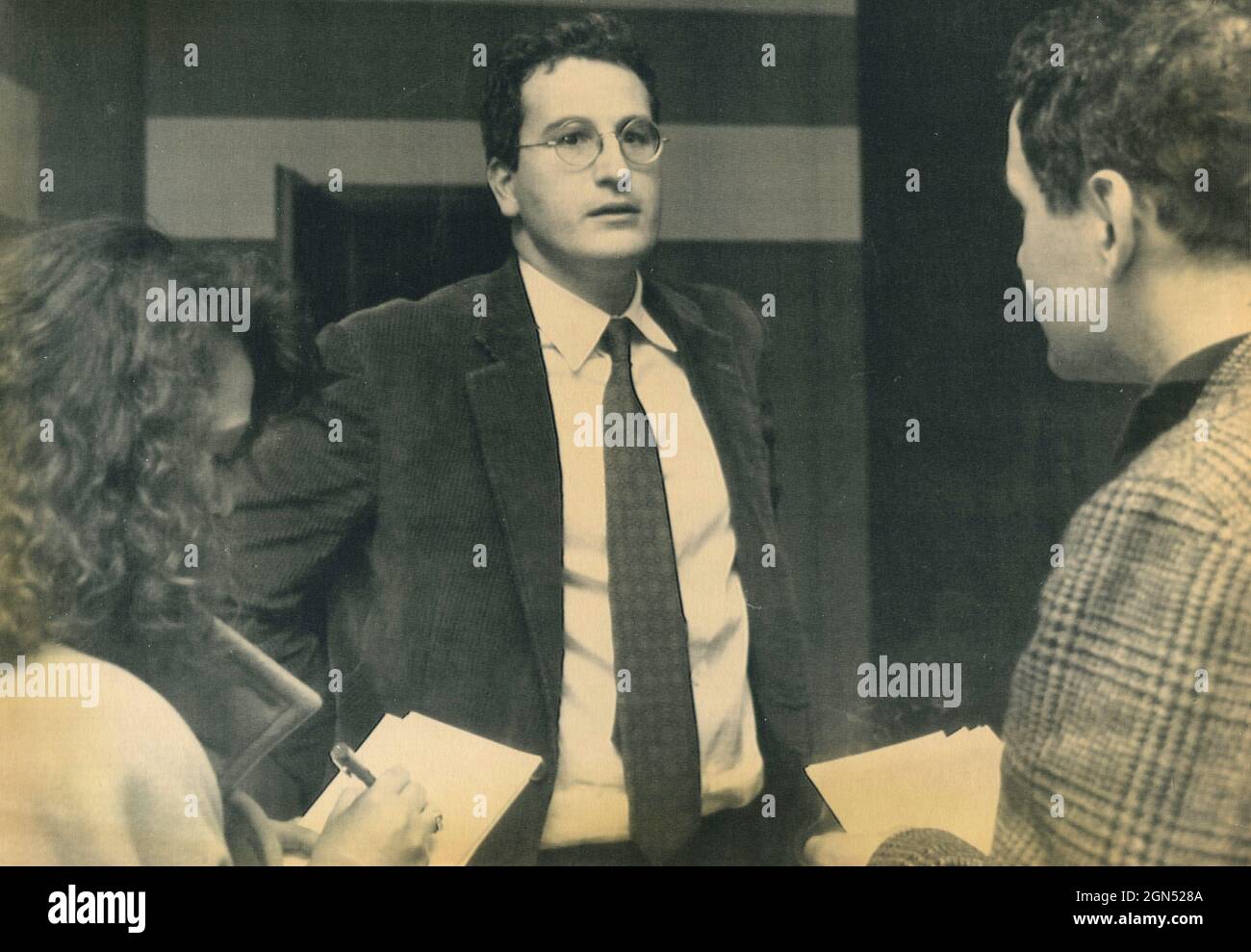 Politico italiano Bobo Craxi, 1989 Foto Stock