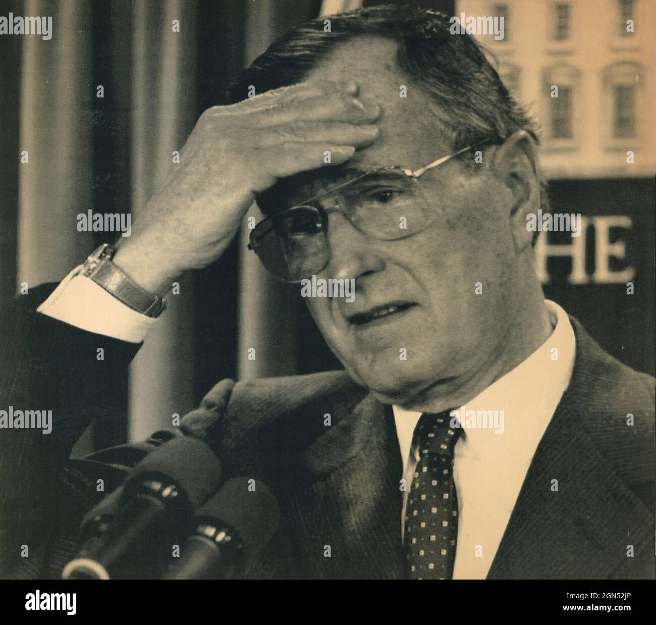 Presidente DEGLI STATI UNITI George Bush, 1989 Foto Stock