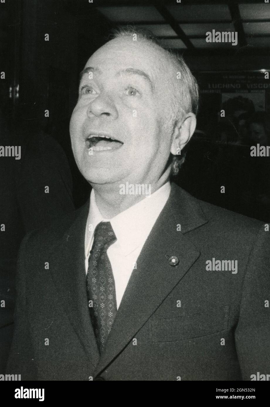 Edilio Rusconi, editore italiano, anni '70 Foto Stock