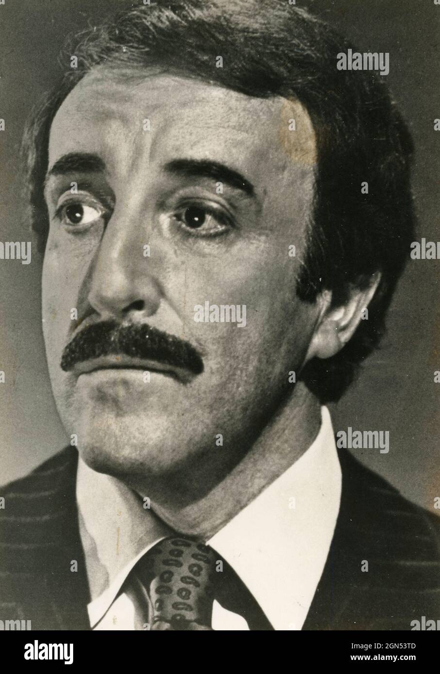 Attore e comico britannico Peter Sellers, anni '70 Foto Stock