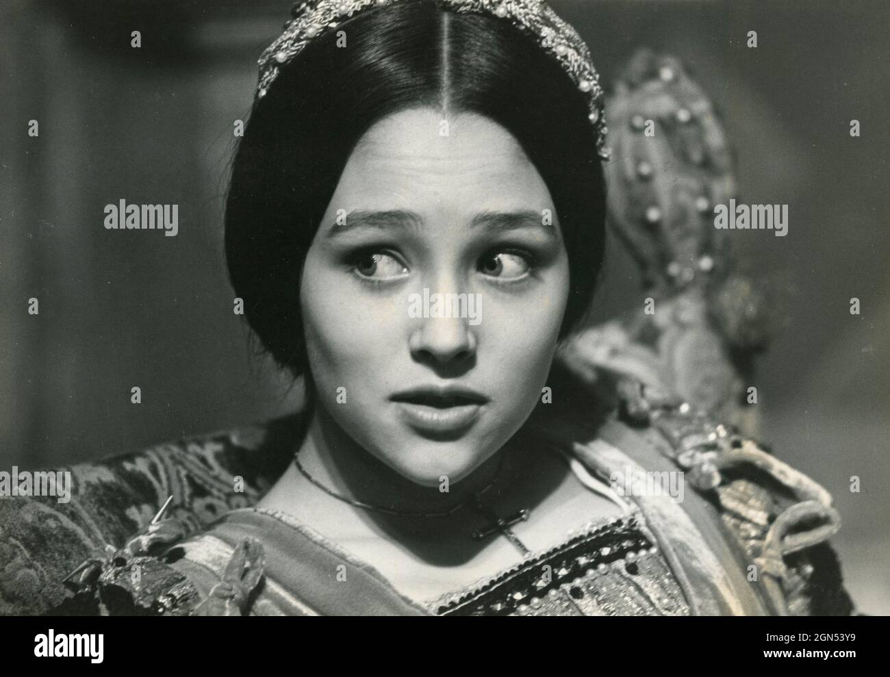 L'attrice britannica Olivia Hussey nel film Romeo and Juliet, 1979 Foto Stock