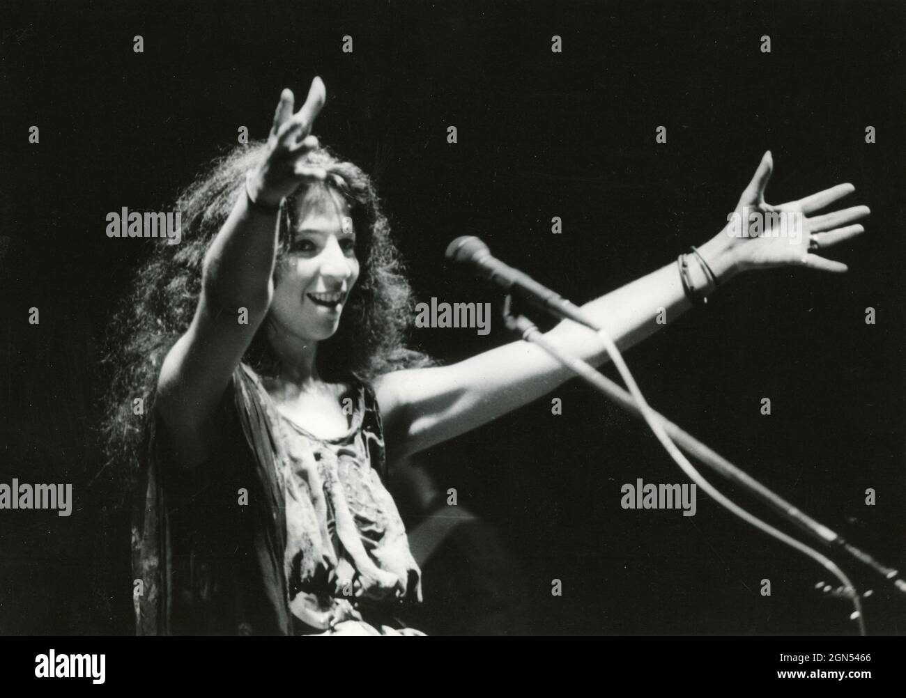 Cantante italiana Teresa De Sio, anni '80 Foto Stock
