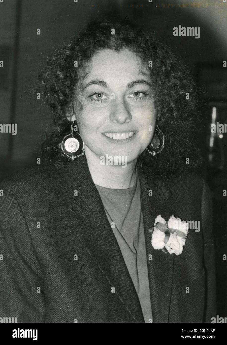 Giornalista italiano Gloria Satta, anni '70 Foto Stock