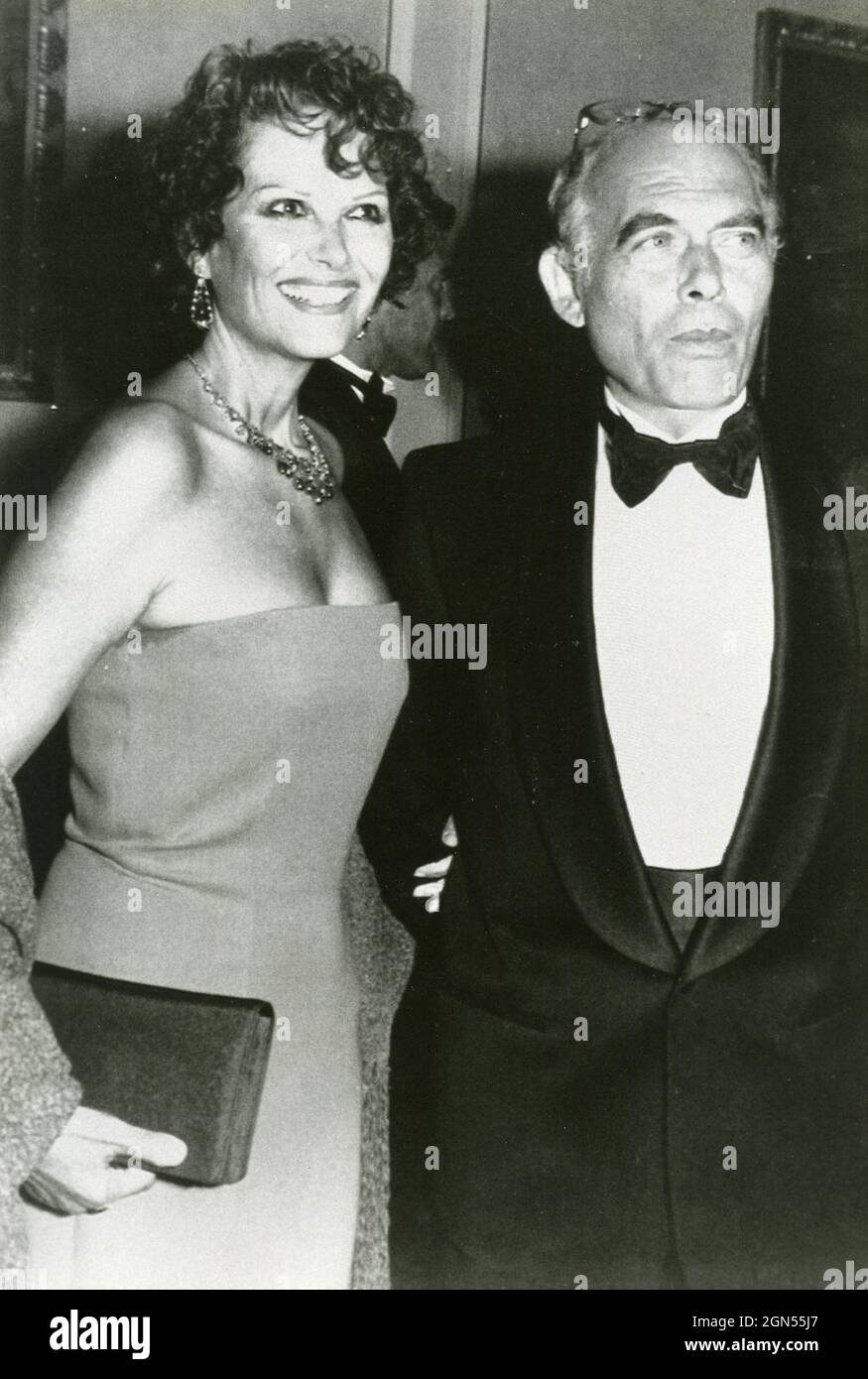 L'attrice italiana Claudia Cardinale e il regista Pasquale Squitieri, anni '80 Foto Stock