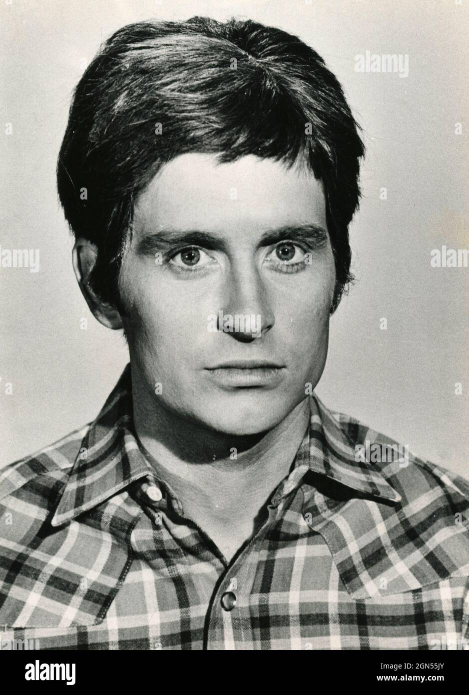 Attore americano Michael Douglas, anni '70 Foto Stock