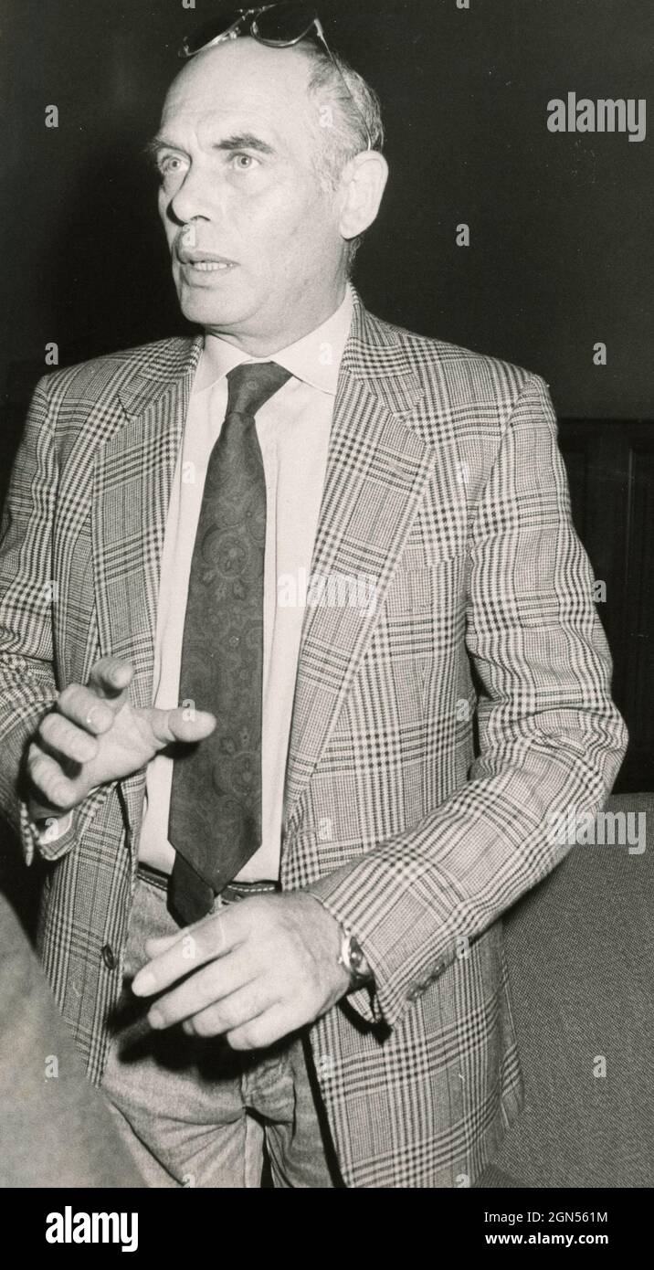 Regista italiano Pasquale Squitieri, anni '80 Foto Stock
