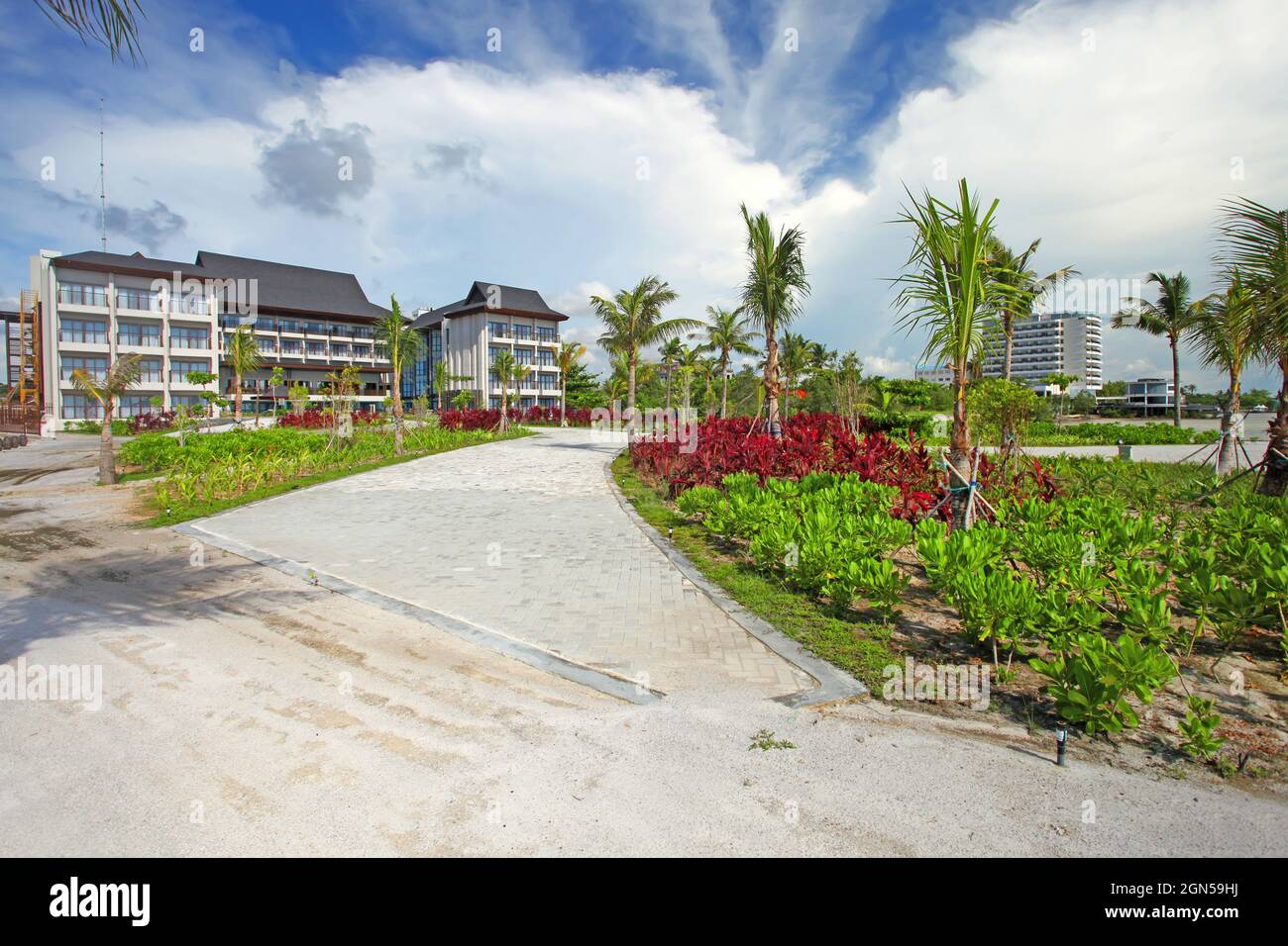 Fairfield by Marriott Hotel a Tanjung, Pandan, Isole Belitung, Indonesia. Foto Stock