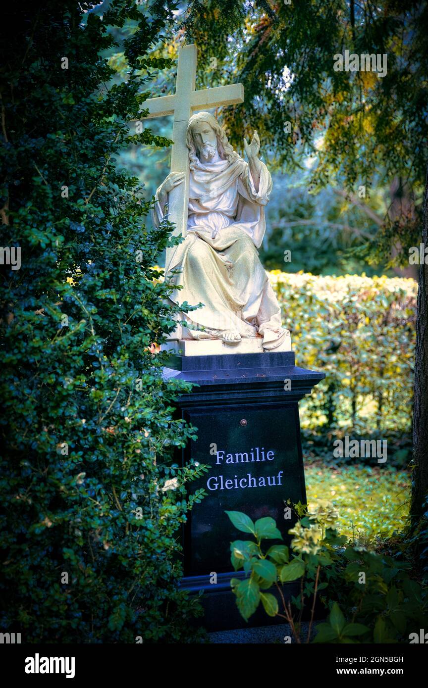 Vecchio cimitero Friedhof Ravensburg e Friburgo Germania Foto Stock