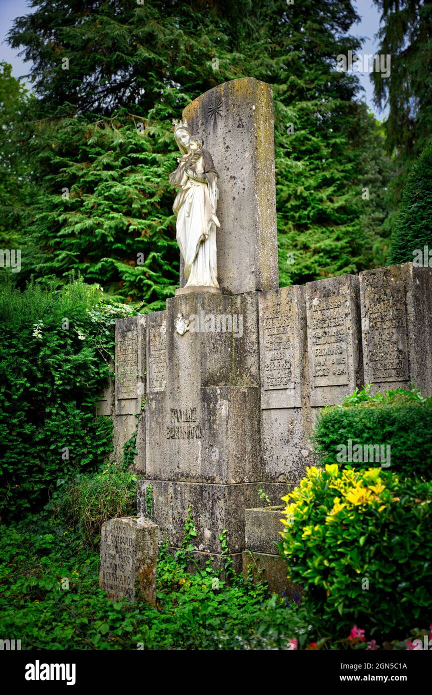 Vecchio cimitero Friedhof Ravensburg e Friburgo Germania Foto Stock