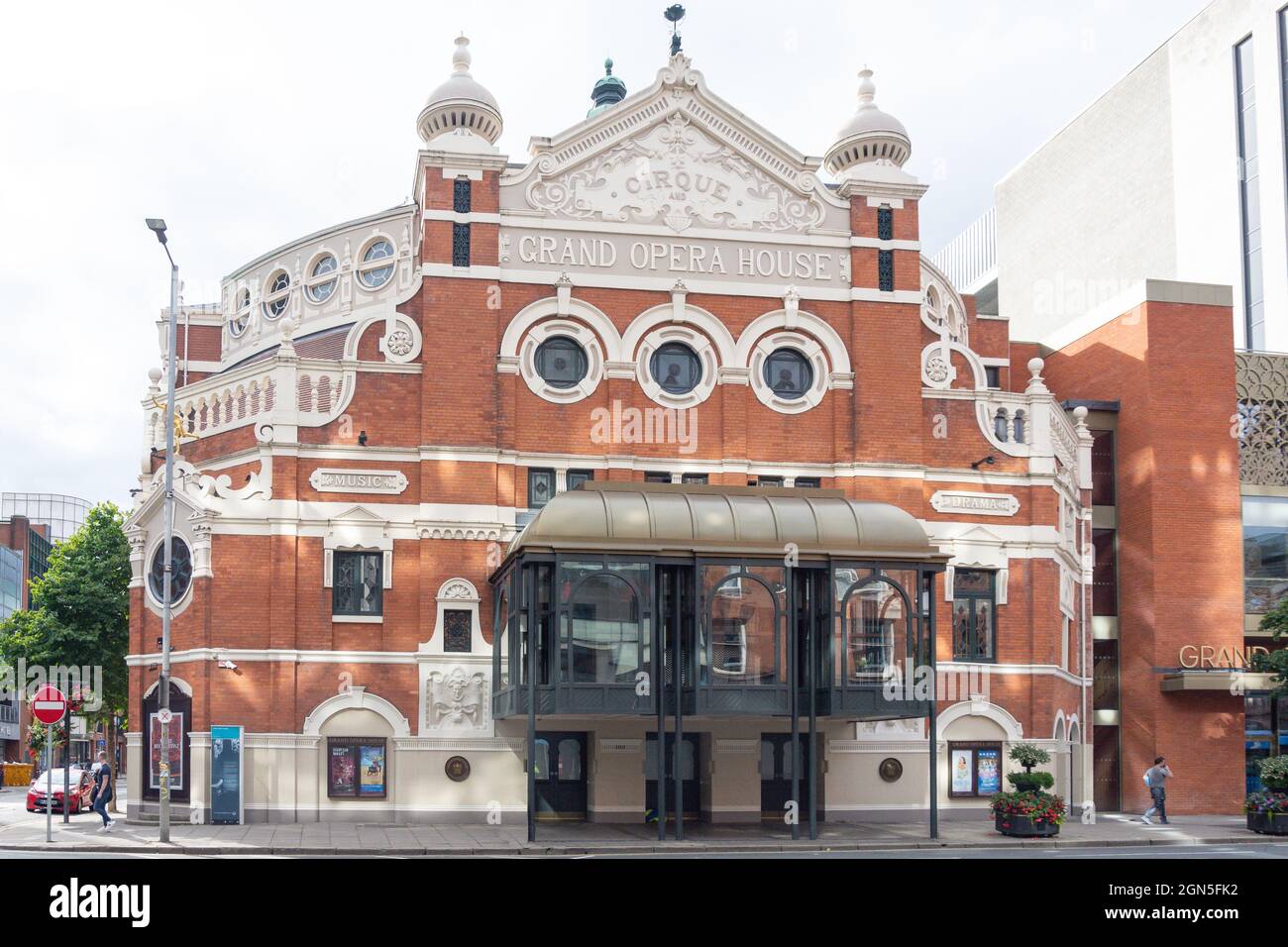 Grand Opera House, Great Victoria Street, Belfast City Centre, City of Belfast, Northern Ireland, Regno Unito Foto Stock