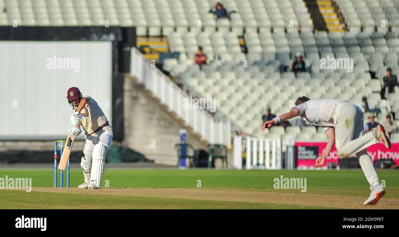 Somerset BAT Men's Cricket -County Championship Warwickshire / Somerset 4 giorni di gioco Foto Stock