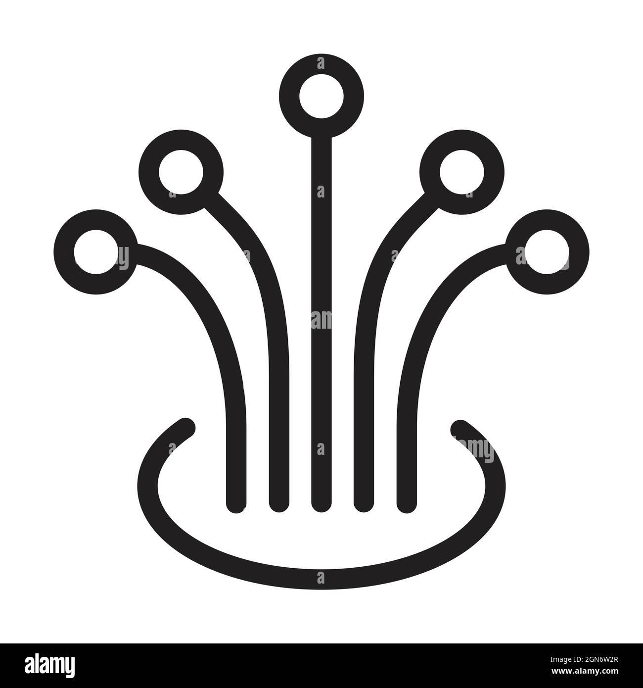 vettore icona cavo in fibra ottica per il design grafico, logo, sito web, social media, app mobile, Illustrazione dell'interfaccia utente Illustrazione Vettoriale