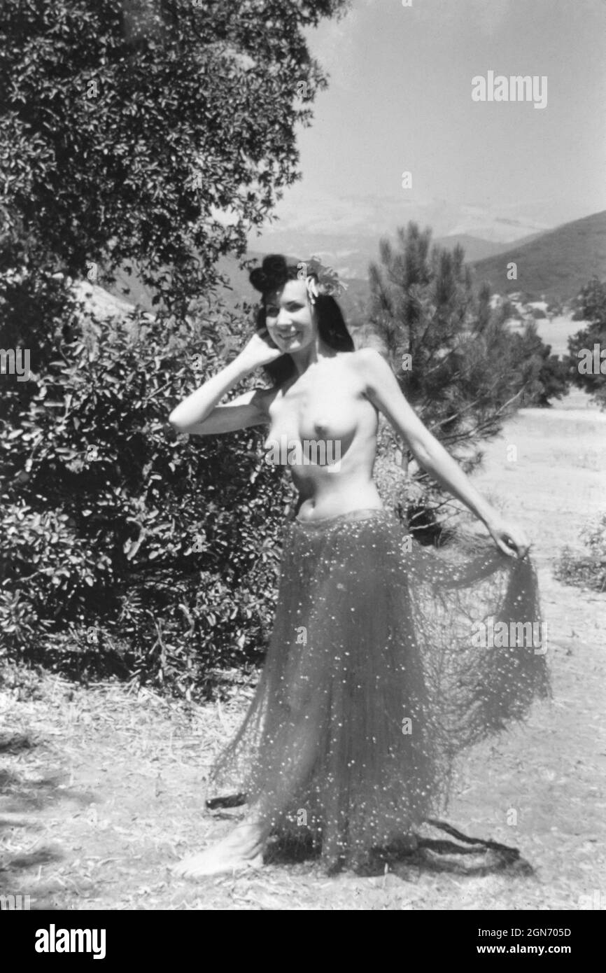 modello glamour nudo anni '40 / '50 Foto Stock