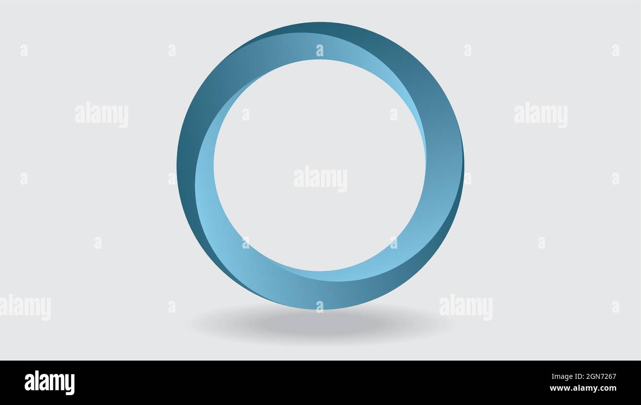 Elemento di design blu con tre parti. Illustrazione vettoriale. EPS10. Illustrazione Vettoriale
