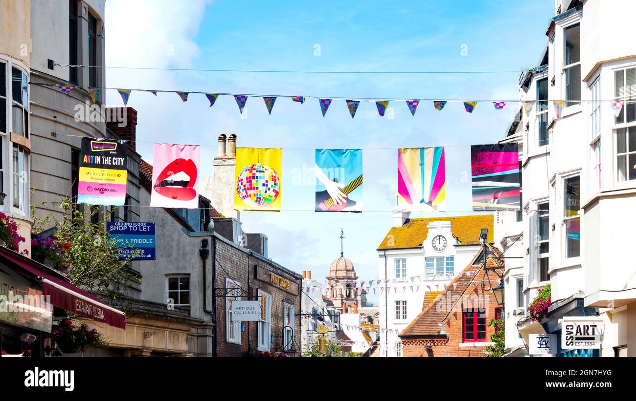 Banner Brighton brillante Foto Stock