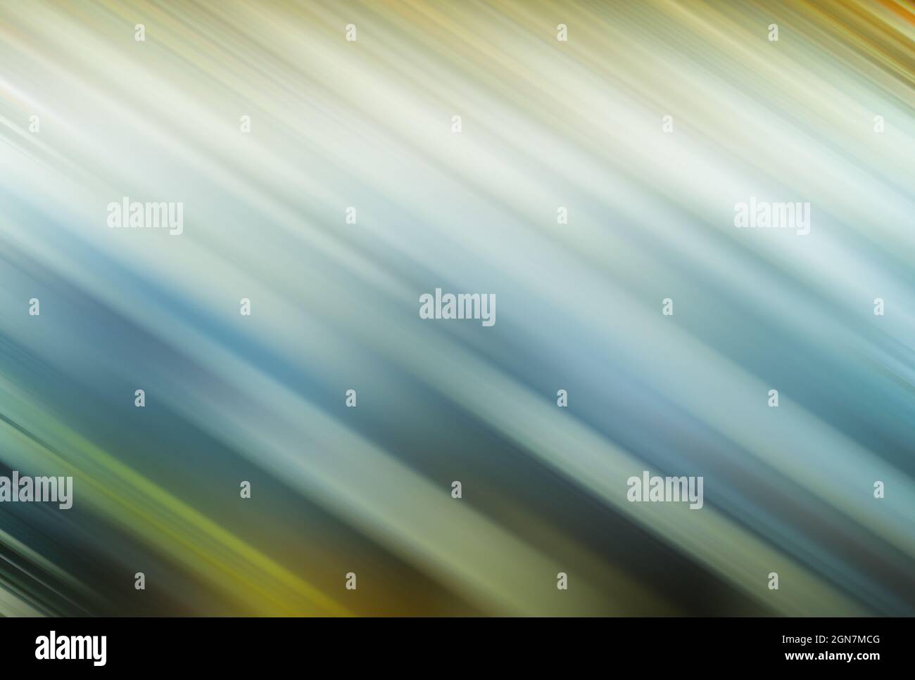 Sfumatura astratta colore giallo verde ciano movimento sfocatura diagonale linee sfondo Foto Stock