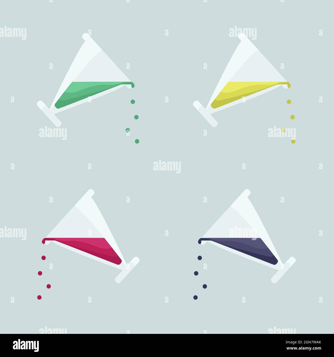 Vetreria da laboratorio - illustrazione vettoriale Illustrazione Vettoriale