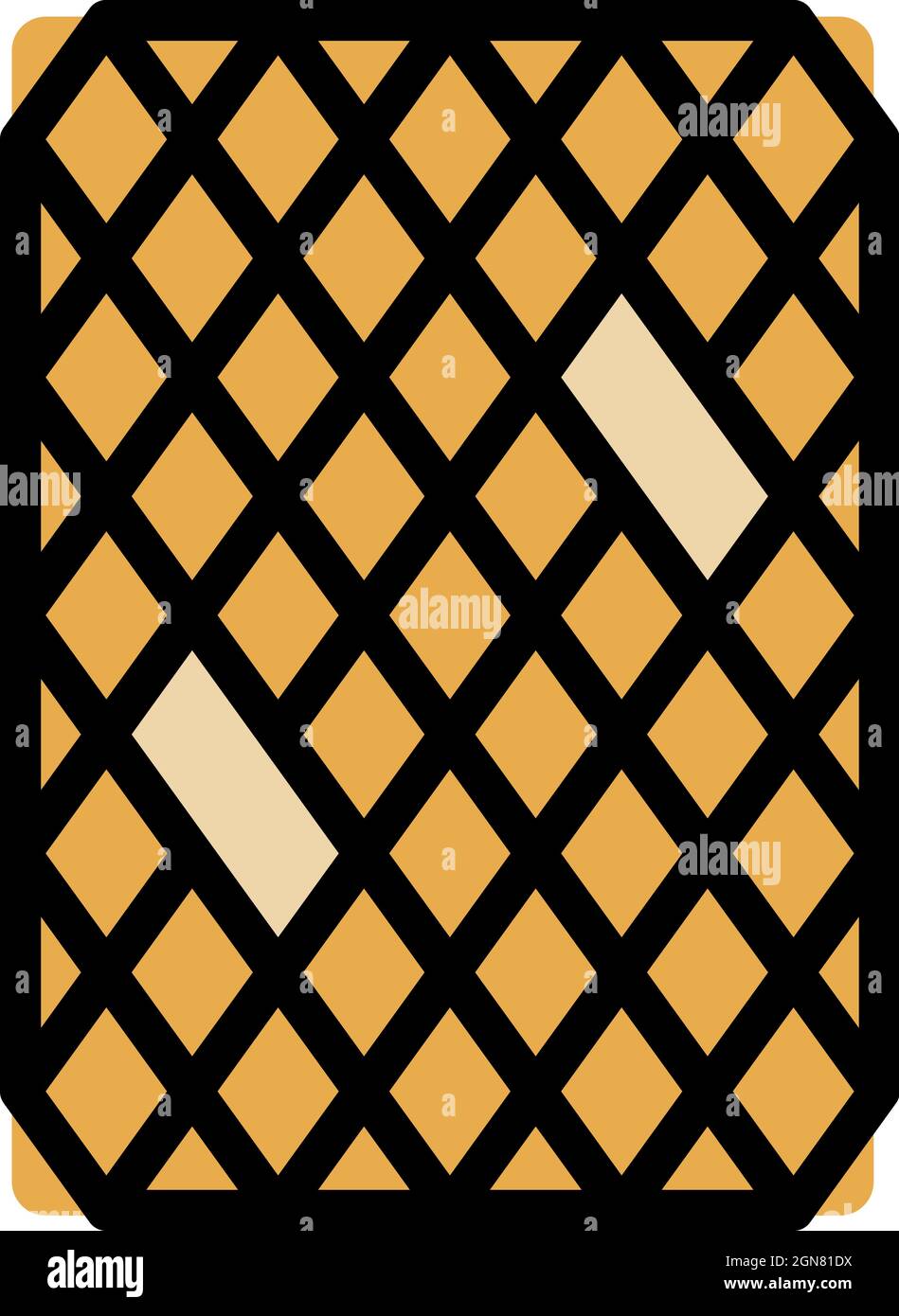 Icona del tappetino in gomma. Profilo in gomma del tappetino vettoriale icona colore piatto isolato Illustrazione Vettoriale