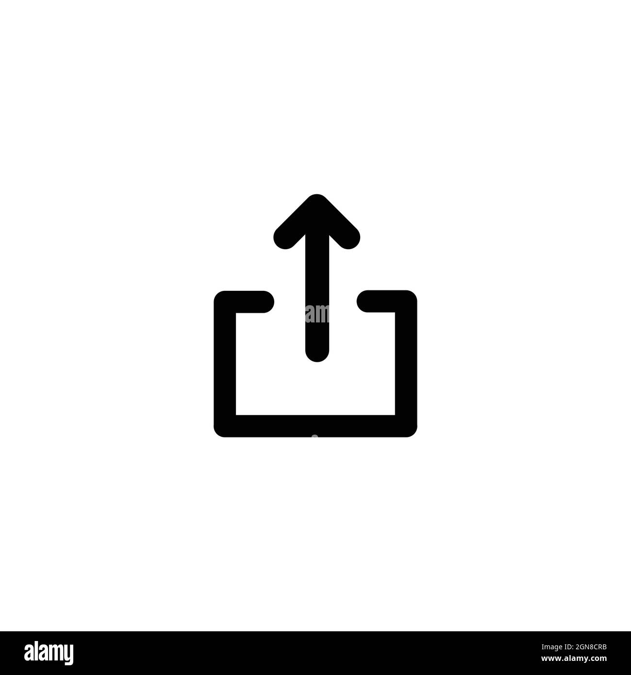 Icona di condivisione file isolata su sfondo bianco, illustrazione vettoriale di condivisione documenti Illustrazione Vettoriale