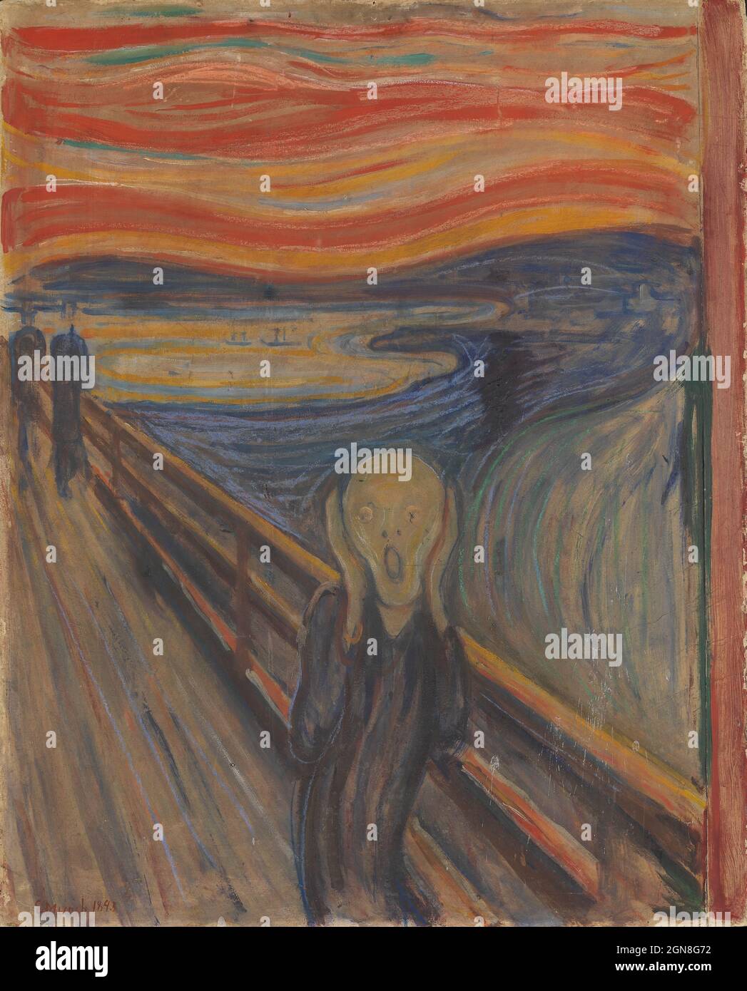 Edvard Munch, 1893, The Scream, olio, tempera e pastello su cartone, 91x73 cm, National Gallery of Norway. Foto Stock