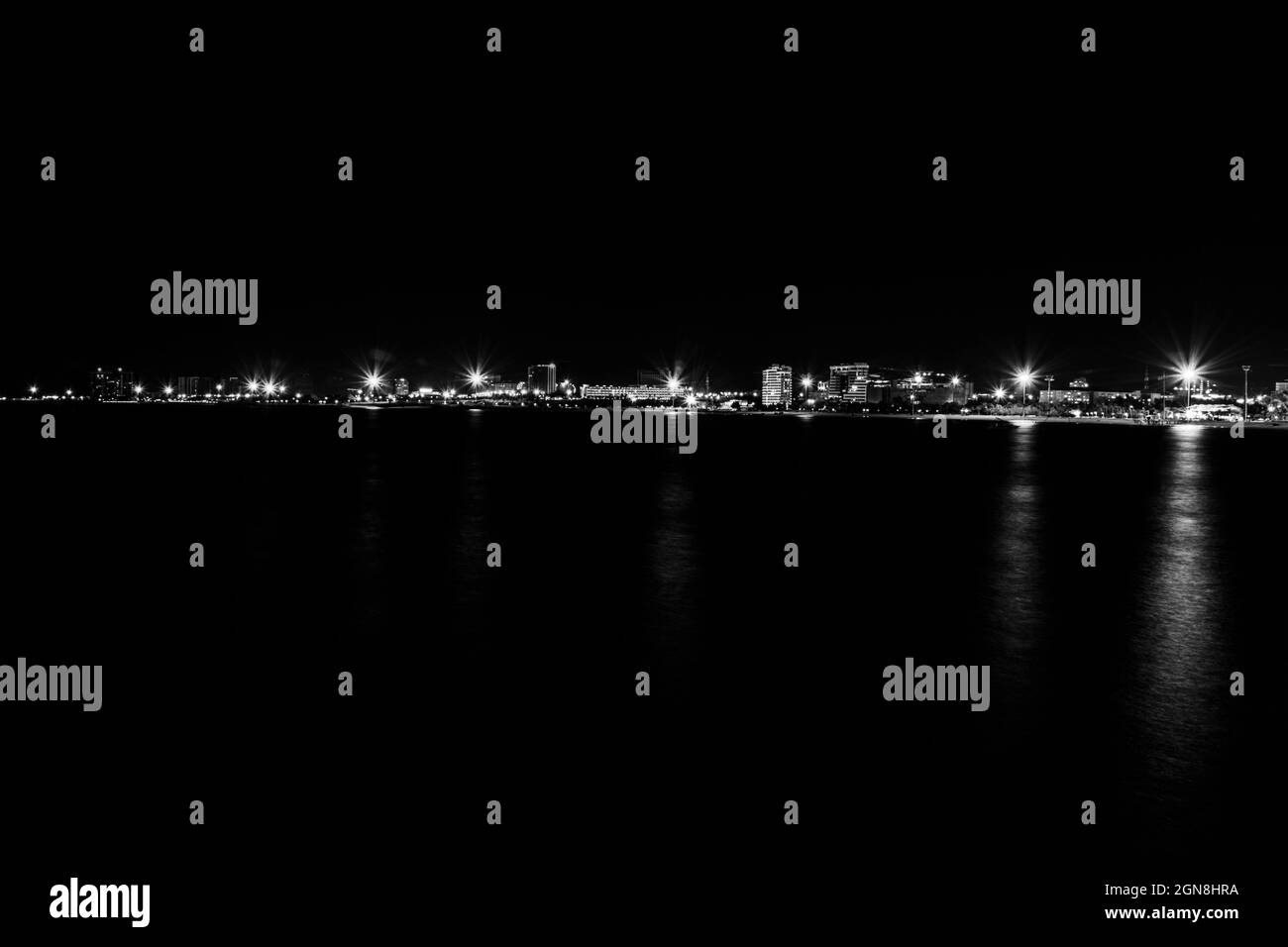 Città di notte Foto Stock