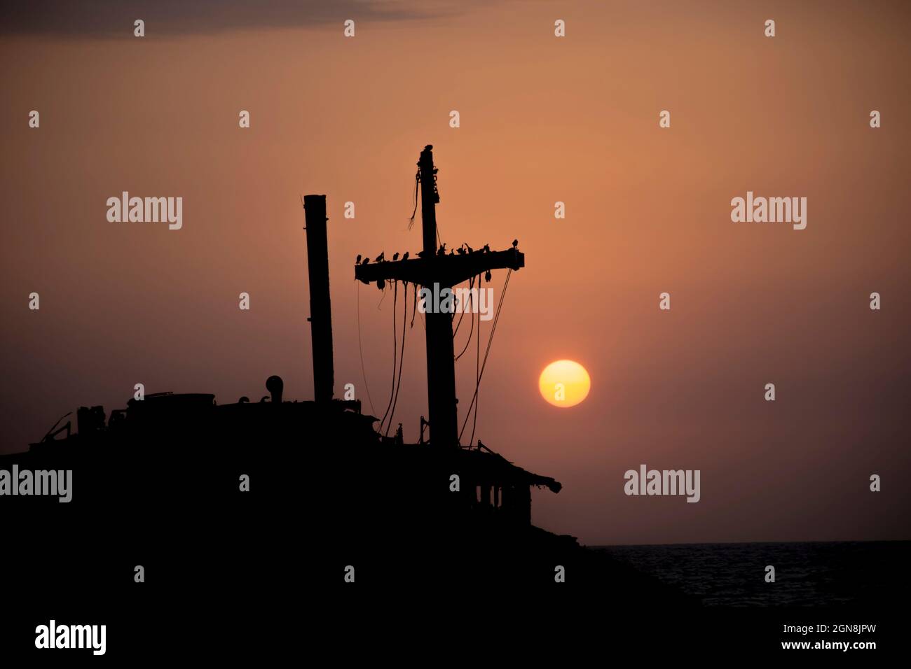 naufragato Foto Stock