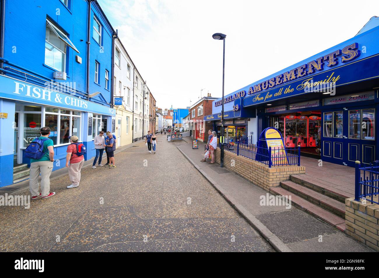 Cromer, centro città, Norfolk. Foto Stock