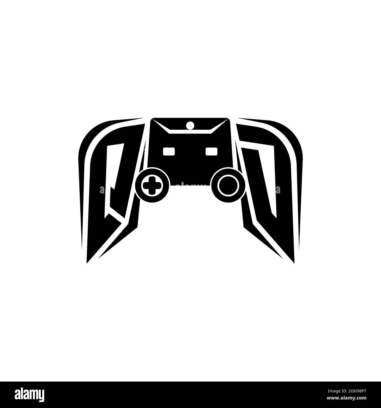 NB: Logo Monogram lettera pilastri forma geometrica vettore stile, Società Studio Legale Illustrazione Vettoriale