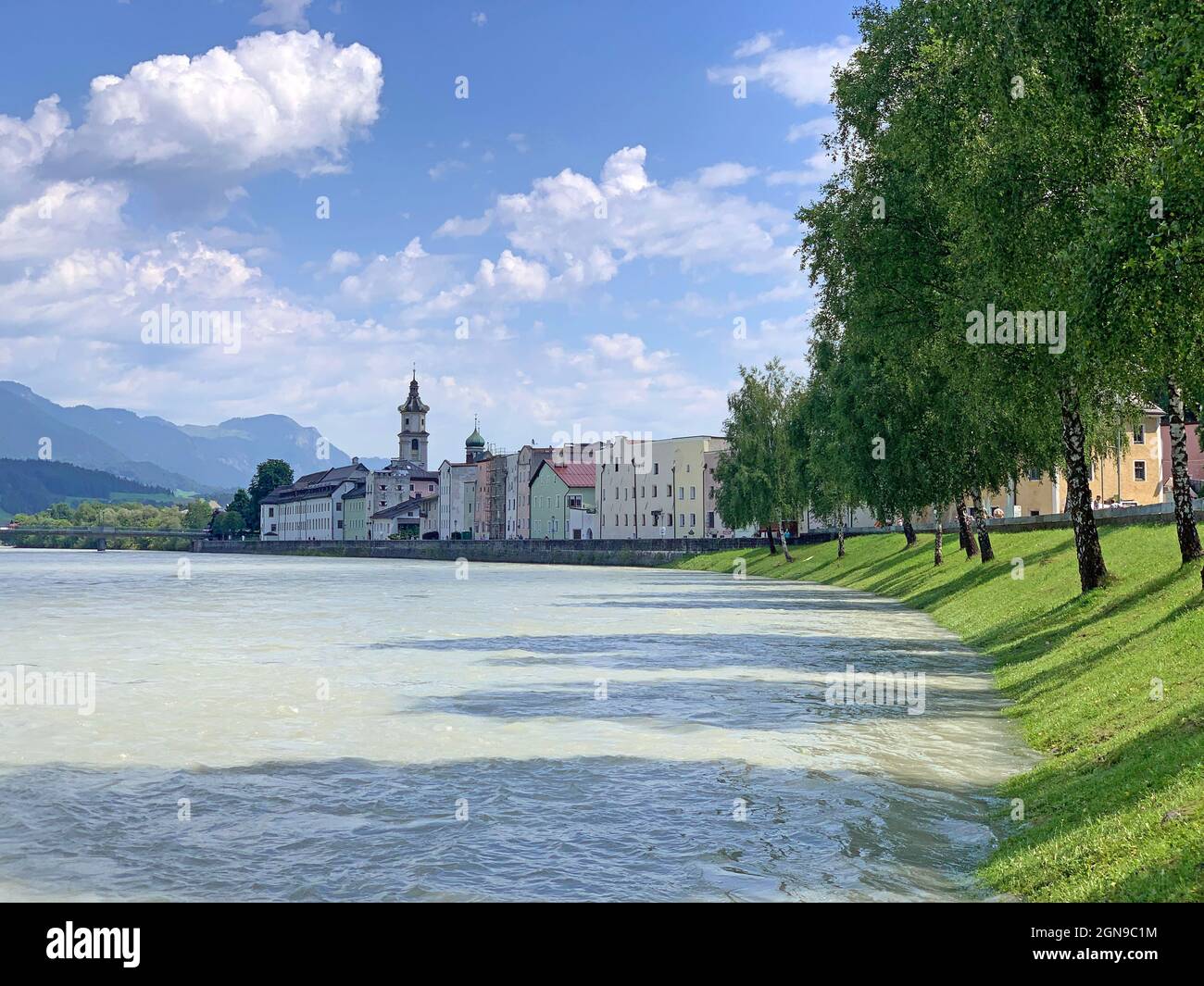 Il tradizionale villaggio di Rattenberg in Tirolo famoso per i vetrai Foto Stock