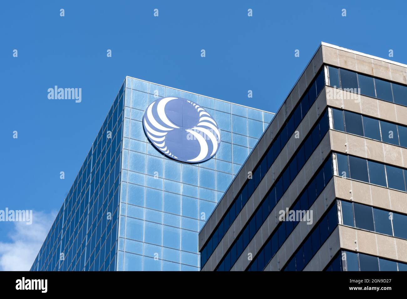 Montreal, QC, Canada - 4 settembre 2021: Logo LOTO-Quebec presso la loro sede centrale a Montreal, QC, Canada Foto Stock