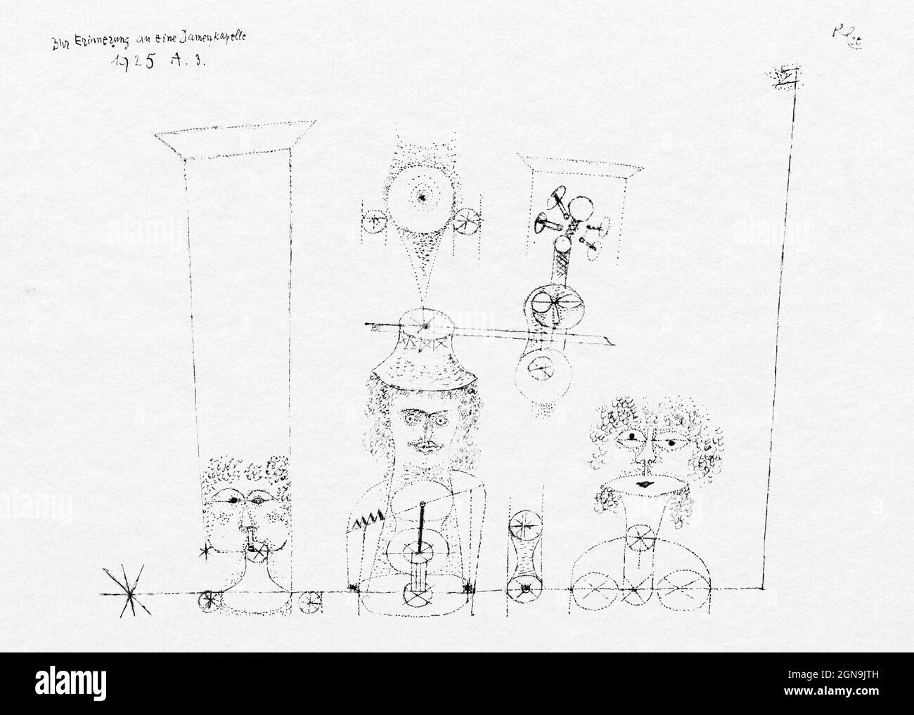 In memoria di una All-Girl Band (1925) di Paul Klee. Foto Stock