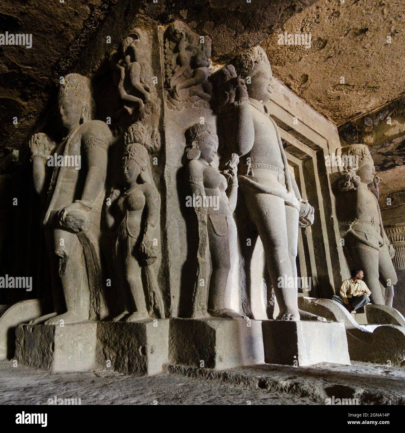 L'istroico Ajanta ed il complesso della Grotta di Ellora in Aurangabad, India centrale Foto Stock