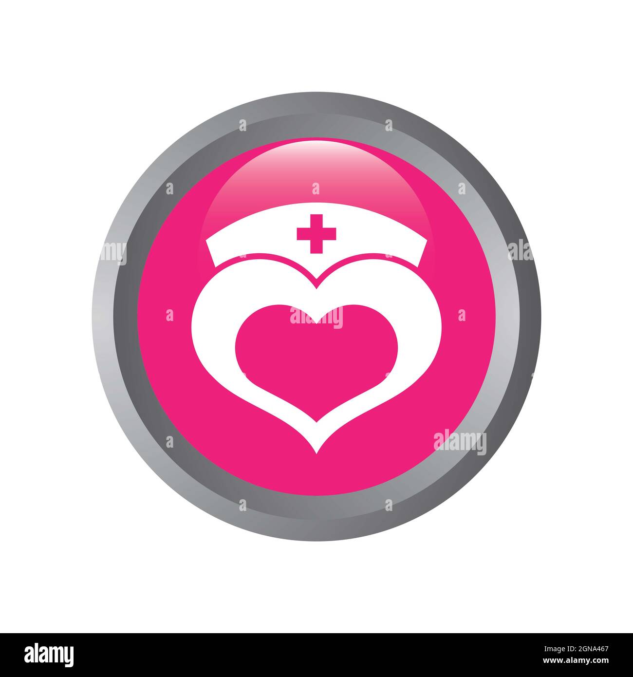 Design dell'icona del modello del logo Health Foto Stock