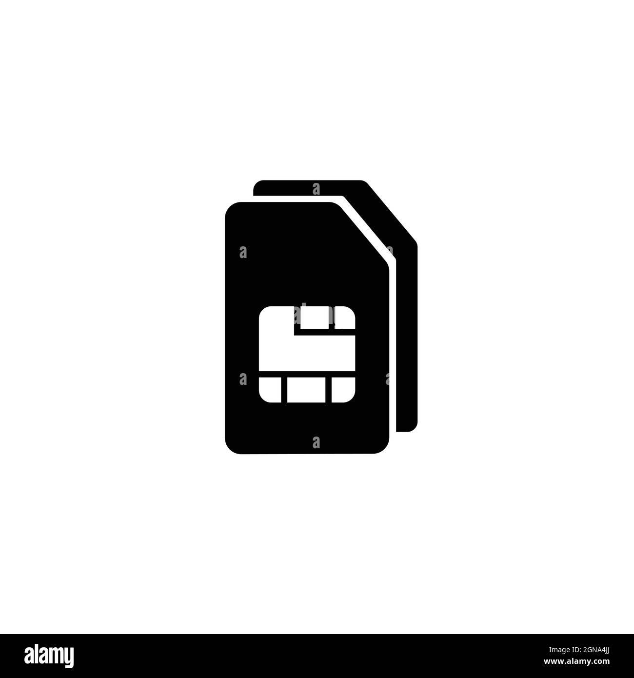 Icona sim cellulare, segno sim vettoriale Illustrazione Vettoriale