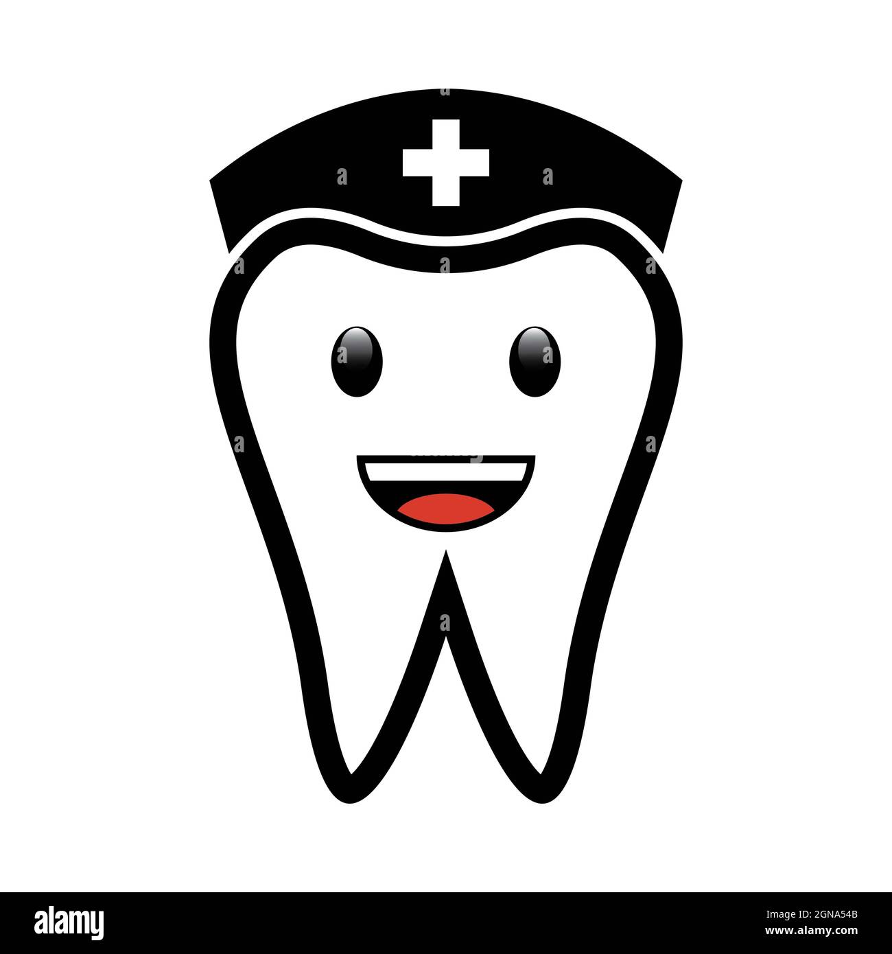 Modello di logo dentale disegno di icone vettoriali Foto Stock