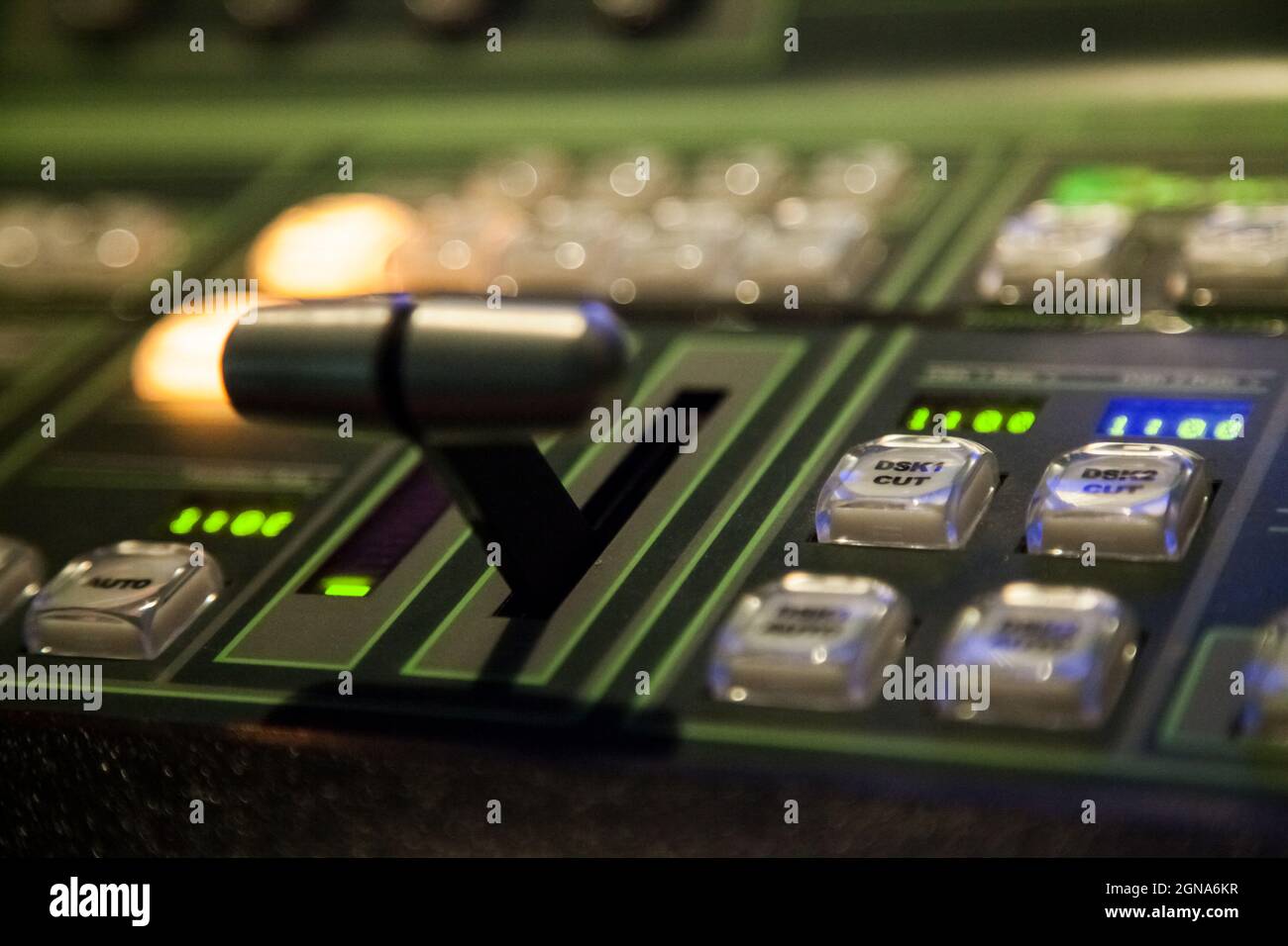 tv video registrazione sistema switcher trasmissione podcasting live Foto Stock