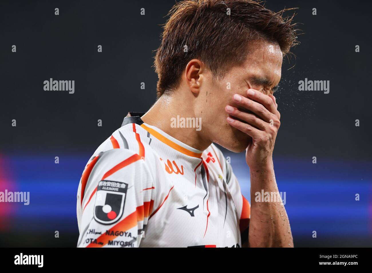 Stadio Ajinomoto, Tokyo, Giappone. 22 settembre 2021. Sho Inagaki (Grampus), 22 SETTEMBRE 2021 - Calcio : 2021 J1 incontro di campionato tra FC Tokyo 1-1 Nagoya Grampus allo Stadio Ajinomoto, Tokyo, Giappone. Credit: Yohei Osada/AFLO SPORT/Alamy Live News Foto Stock