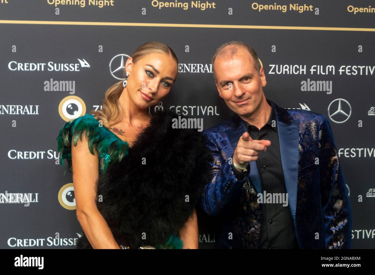Zurigo, Svizzera. Settembre 23 2021: Apertura del Festival del Film di Zurigo a Zurigo il 23.09.2021 presso la sala del Congresso di Zurigo. Credit: Tim Eckert/Alamy Live News Foto Stock