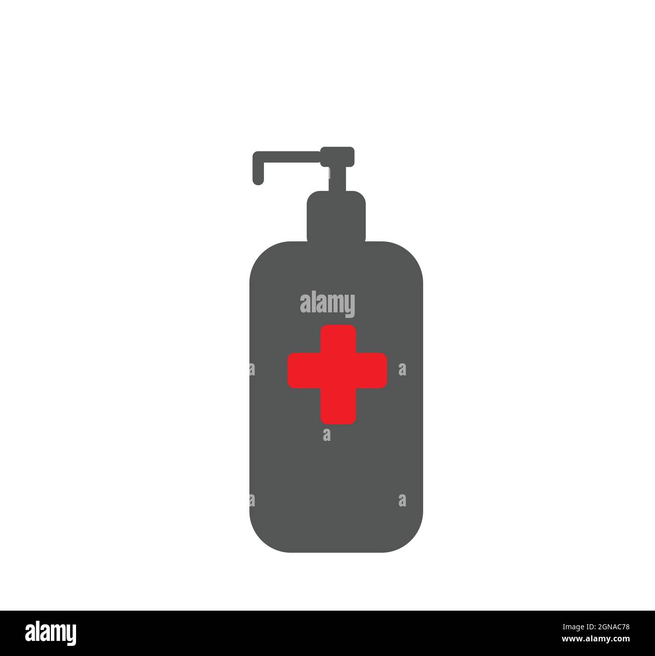 Design vettoriale per bottiglie antisettiche Illustrazione Vettoriale