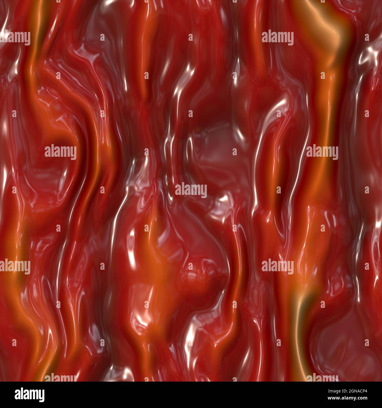 Le gughe di sangue e i guanti sinuano l'illustrazione 3D Foto Stock