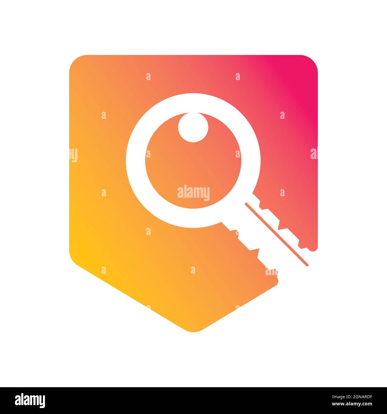 Modello di logo chiave disegno di icone vettoriali Foto Stock