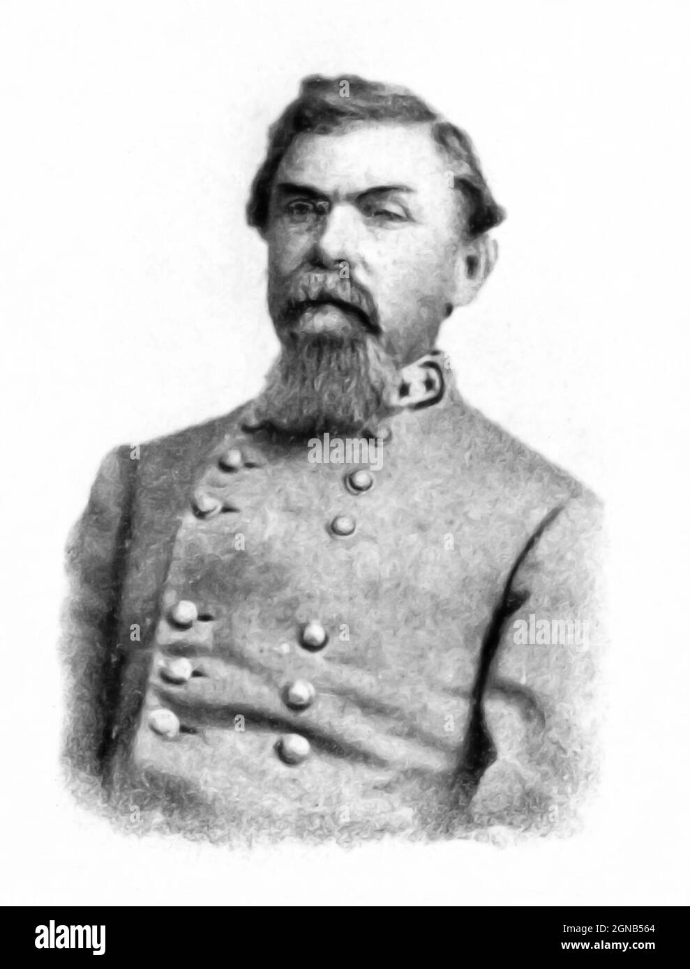 William Joseph Hardee William Joseph Hardee (12 ottobre 1815 – 6 novembre 1873) è stato un . Per l'esercito degli Stati Uniti, ha servito nella seconda guerra di Seminole e nella guerra messicano-americana, dove è stato catturato e scambiato. Nella guerra civile americana, si schierò con il Sud e divenne generale. Hardee servì nel Teatro Occidentale e litigò bruscamente con due dei suoi ufficiali di comando, Braxton Bragg e John Bell Hood. Ha servito nella Campagna di Atlanta del 1864 e nella Campagna Carolinas del 1865, dove si è arreso con il Generale Joseph E. Johnston a William Tecumseh Foto Stock
