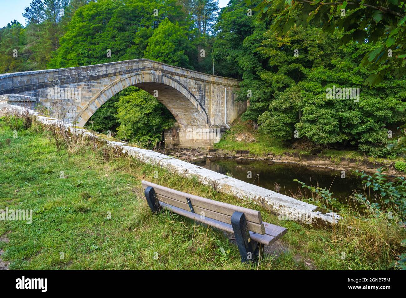 Il South Tyne Trail segue il percorso del fiume South Tyne dalla sorgente a Haltwhistle. Aperto a escursionisti e ciclisti, è quasi 23 miglia (36 Foto Stock