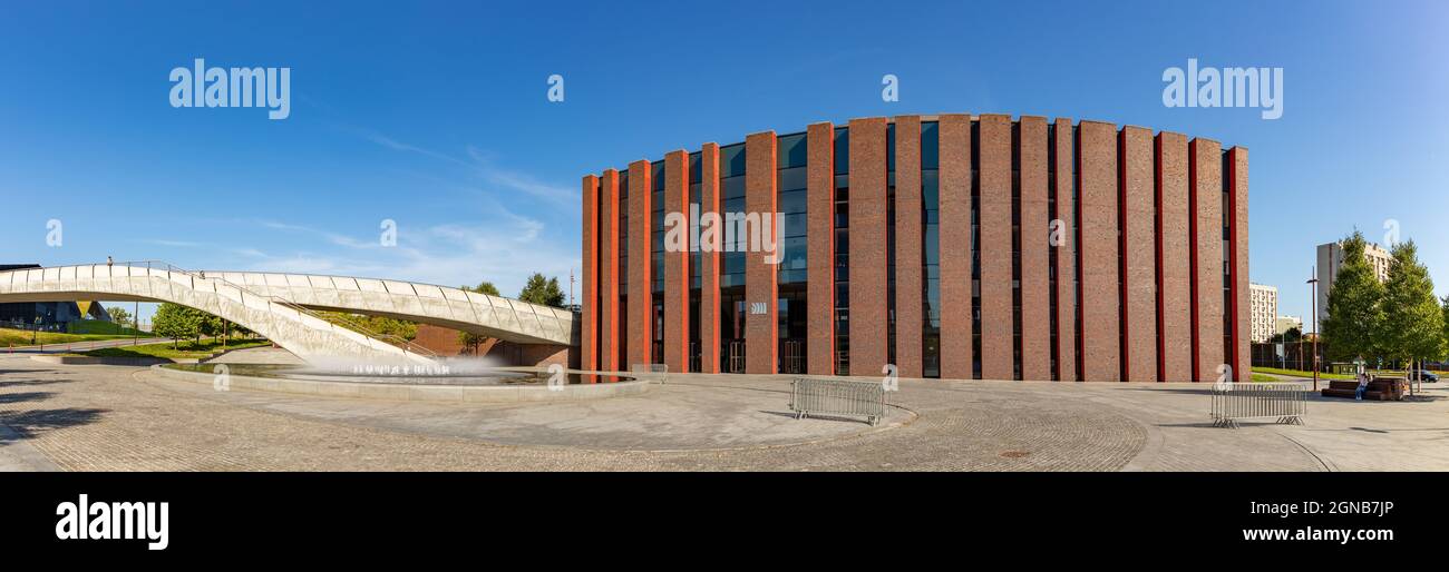 Un'immagine panoramica della National Polish radio Symphony Orchestra. Foto Stock