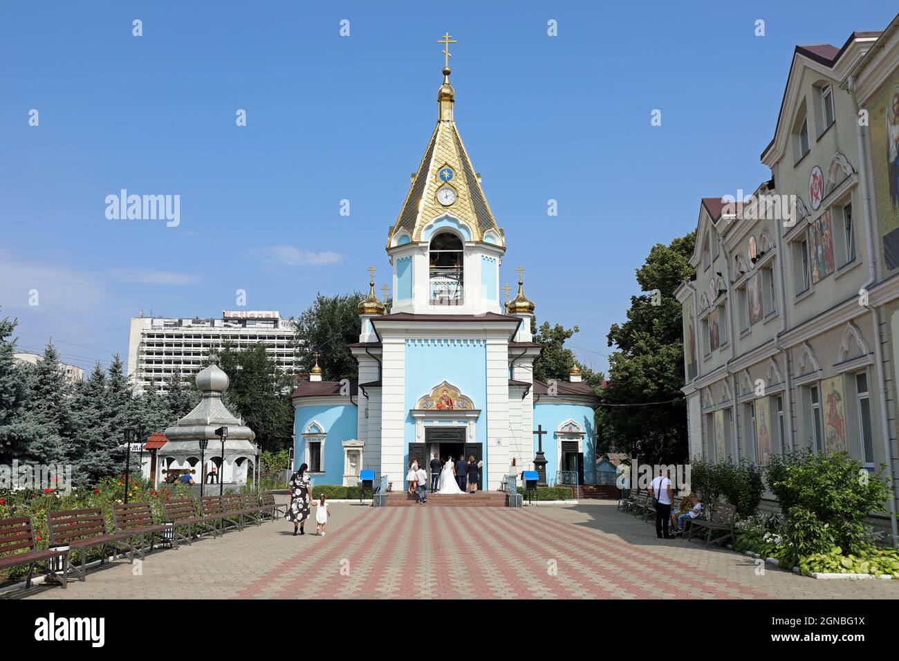 Matrimonio al Convento di San Teodoro in Chirone a Chisinau Foto Stock