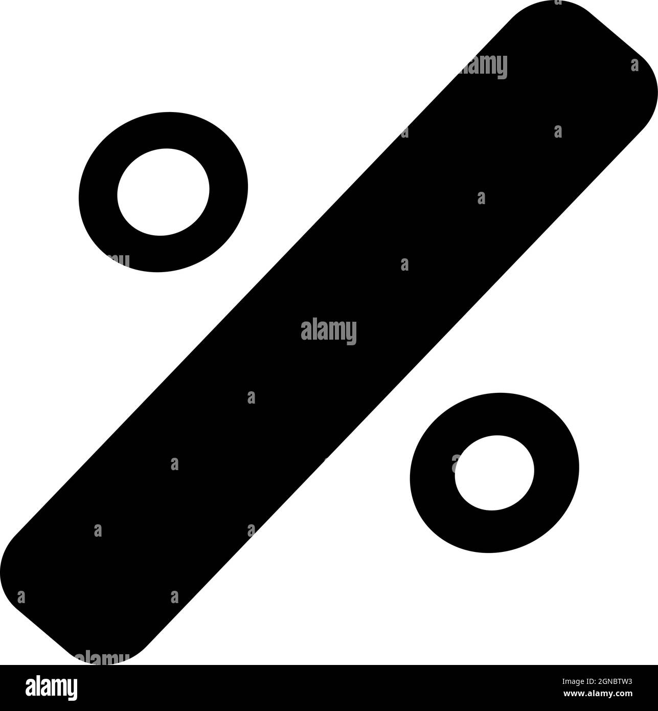 Icona vettore di percentuale di sing Illustrazione Vettoriale