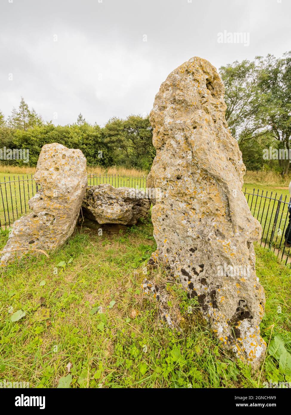 Il Rollright Stones in Oxfordshire, Inghilterra Foto Stock