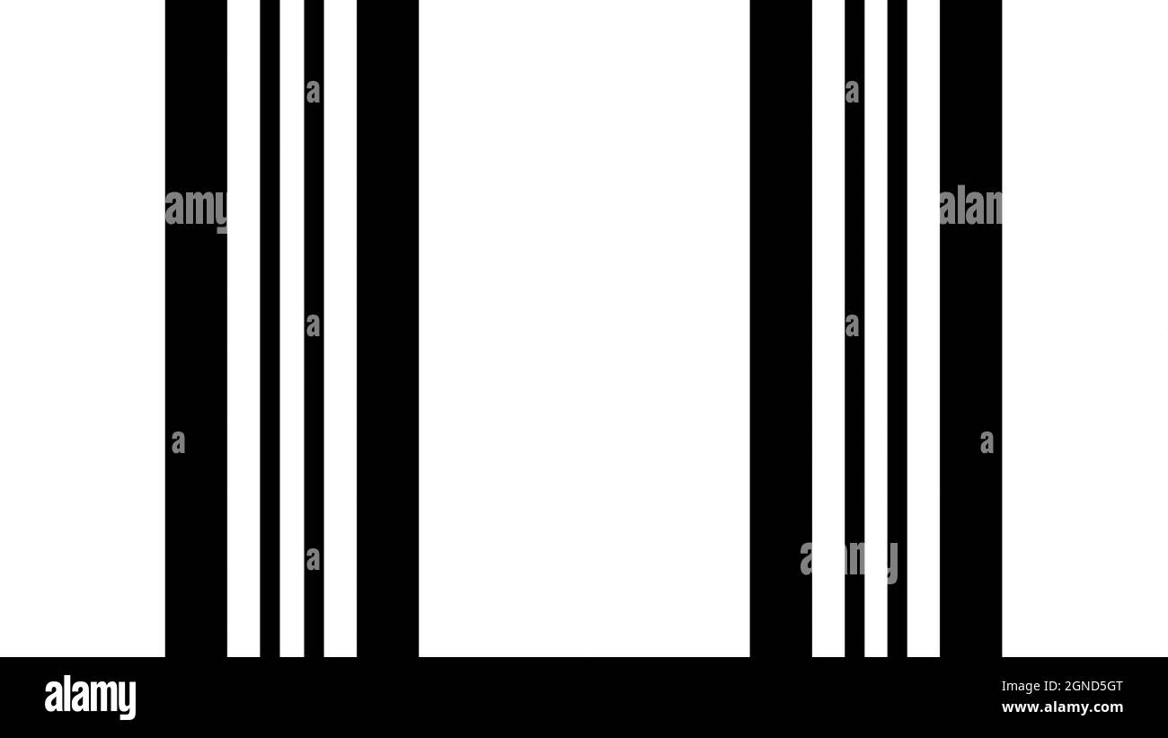 Le strisce bianche e nere. Generata da computer sfondo astratto, rendering 3D sfondo Foto Stock
